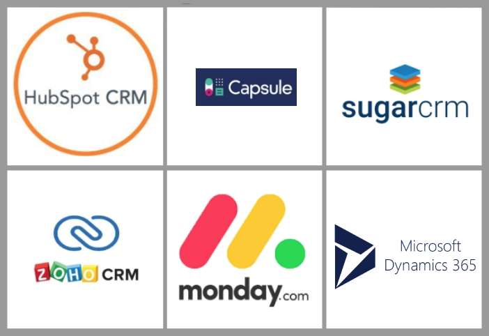 Some CRM Systems that have been mentioned in the blog.