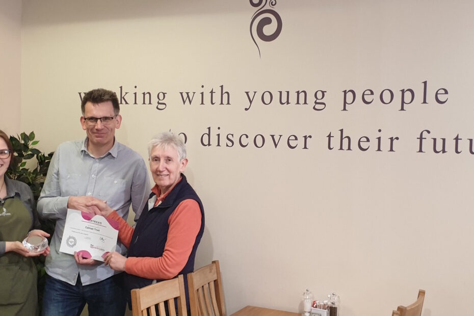Calman Trust receive Platinum Support Award