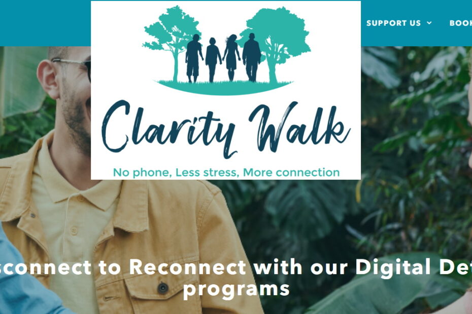 An image of the Clarity Walk website