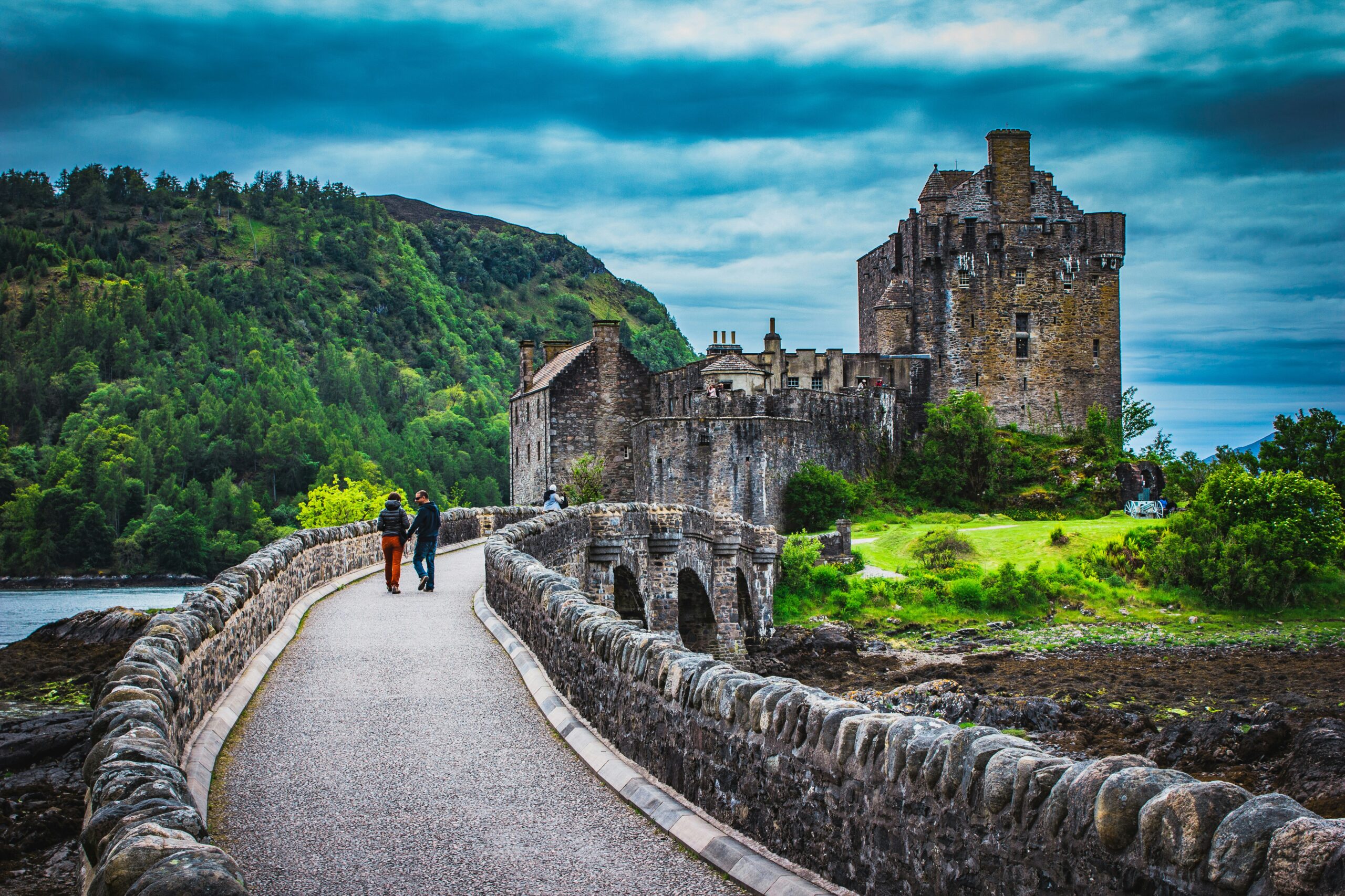 A castle in the Scottish countryside
